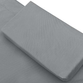 vidaXL Patio Lounge Bed Fabric Anthracite