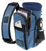 Blue Water Bottle Holder Carrier Bottle Cooler w Adjustable Shoulder Strap and Front Pockets Suitable for 16 oz to 25oz Bottles Carry Protect Insulate