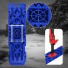 Bosonshop 2 Pack Traction Boards with Jack Lift Base,Recovery Track Traction Mat for 4WD SUV