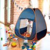 56Pcs Kids Camping Toy Set With Playtent Pretend Oil Lamp Telescope Bonfire Compass Role Play Camping Set