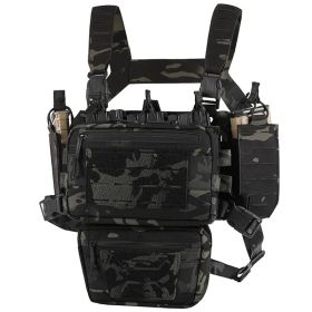 Chest Rig Tactical Chest Rig Molle Modular Micro Fight Chest Rigs With Magazine Pouch For Outdoor Hunting Aisoft (Option: Dark Camo)