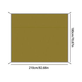 Outdoor Camping Mat Waterproof Camping Tarp Thicken Picnic Mat Foldable Beach Pad Camping Tent Sunshade Canopy Ground Sheet (Color: 180x210cm)