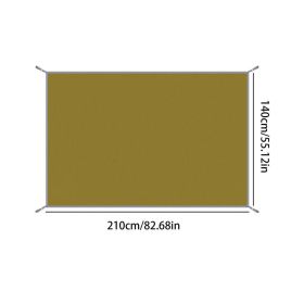 Outdoor Camping Mat Waterproof Camping Tarp Thicken Picnic Mat Foldable Beach Pad Camping Tent Sunshade Canopy Ground Sheet (Color: 140x210cm)