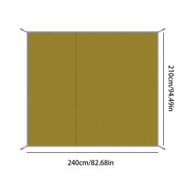 Outdoor Camping Mat Waterproof Camping Tarp Thicken Picnic Mat Foldable Beach Pad Camping Tent Sunshade Canopy Ground Sheet (Color: 210x240cm)